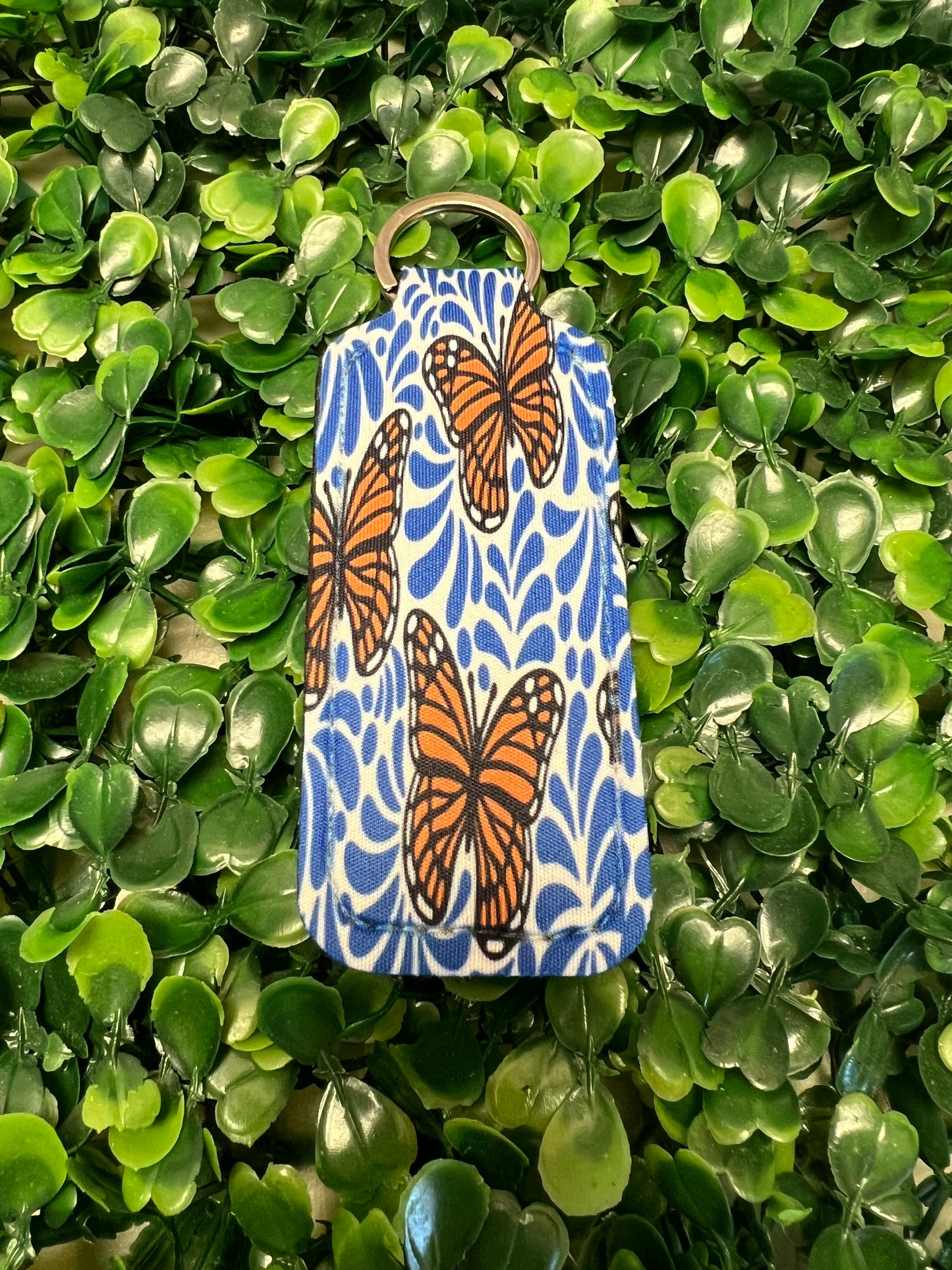 Blue Talavera Butterfly Lip Balm Holder