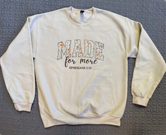 Made for more crewneck sweater