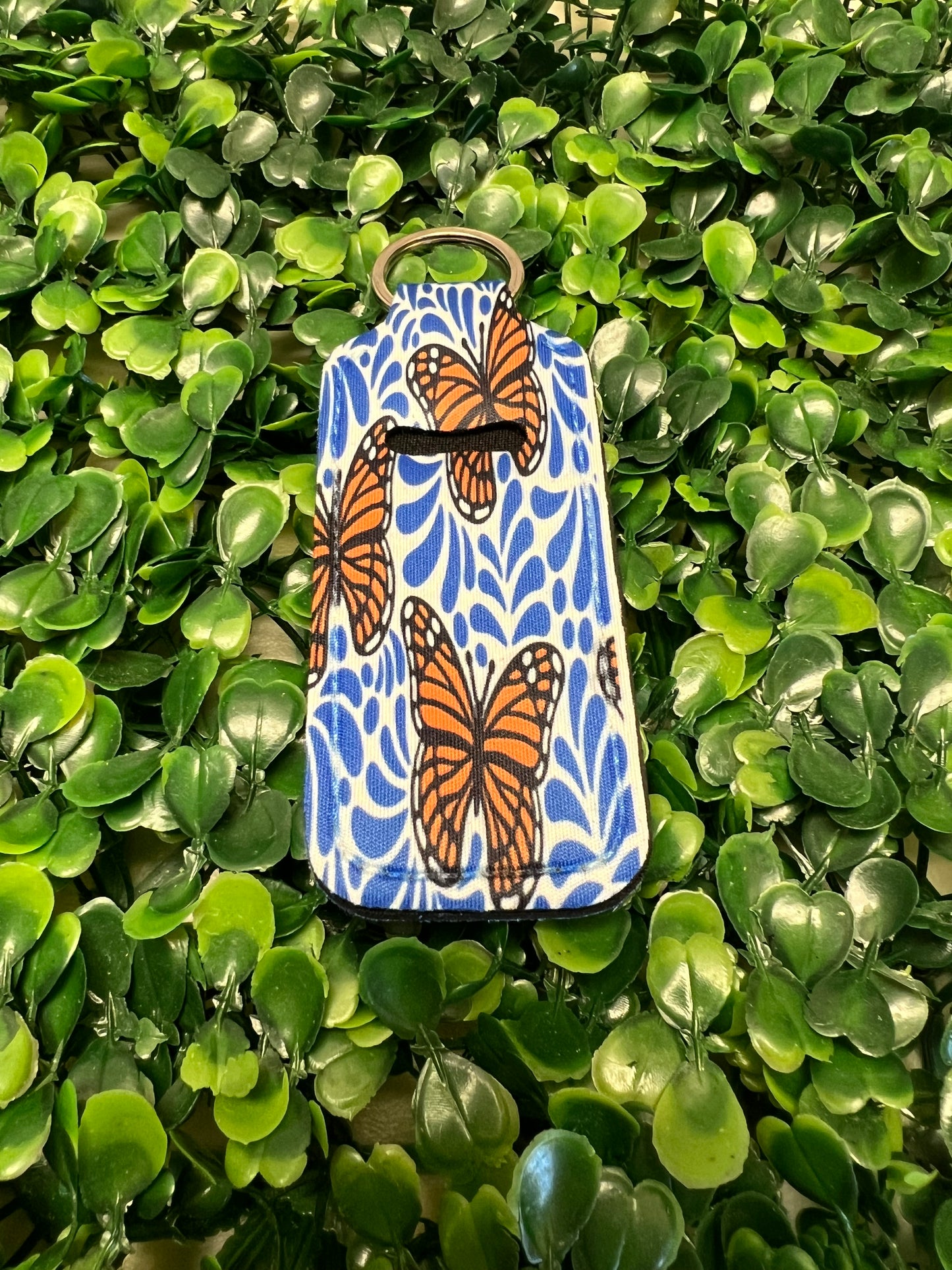 Blue Talavera Butterfly Lip Balm Holder