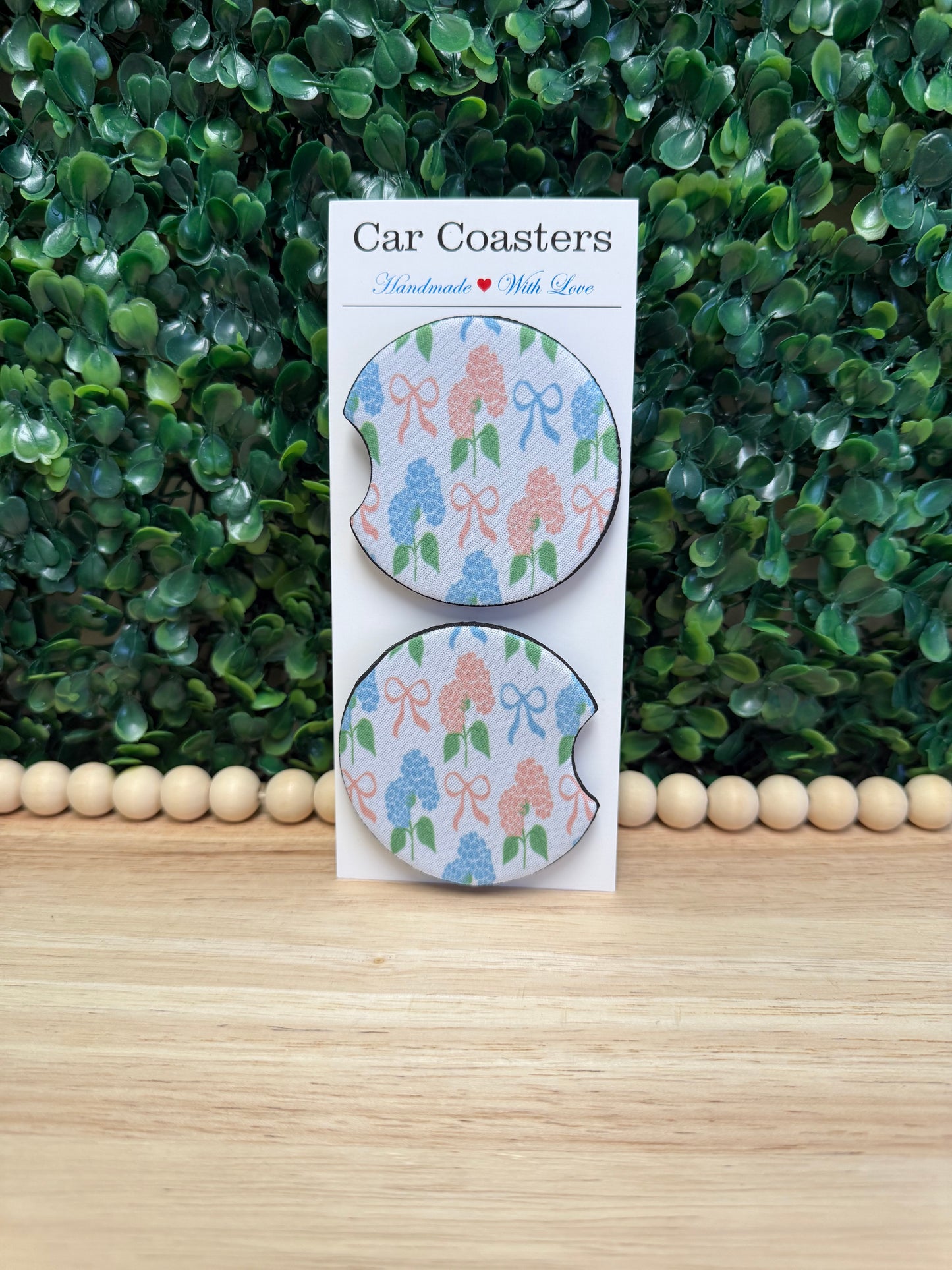Hydrangeas Car Cup Coasters