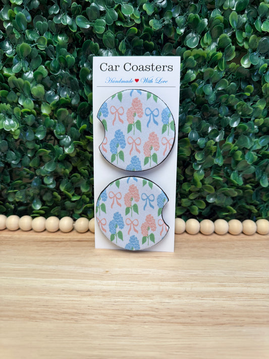 Hydrangeas Car Cup Coasters