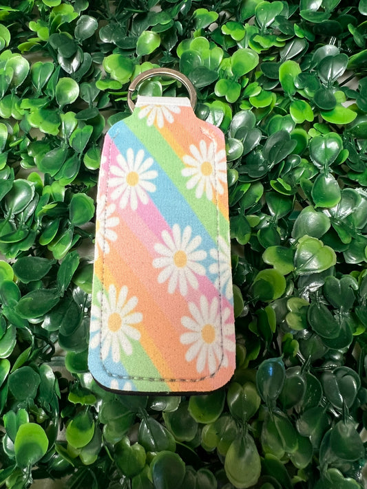 Rainbow Daisies Lip Balm Holder