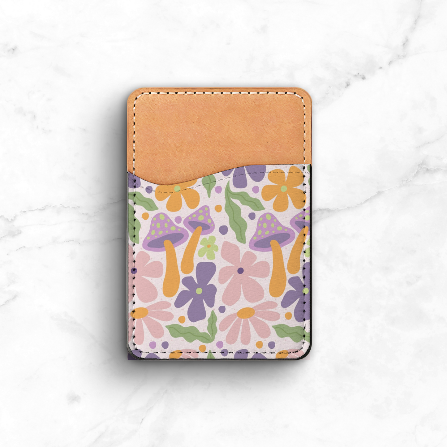 Purple Mushroom Phone Case Wallet