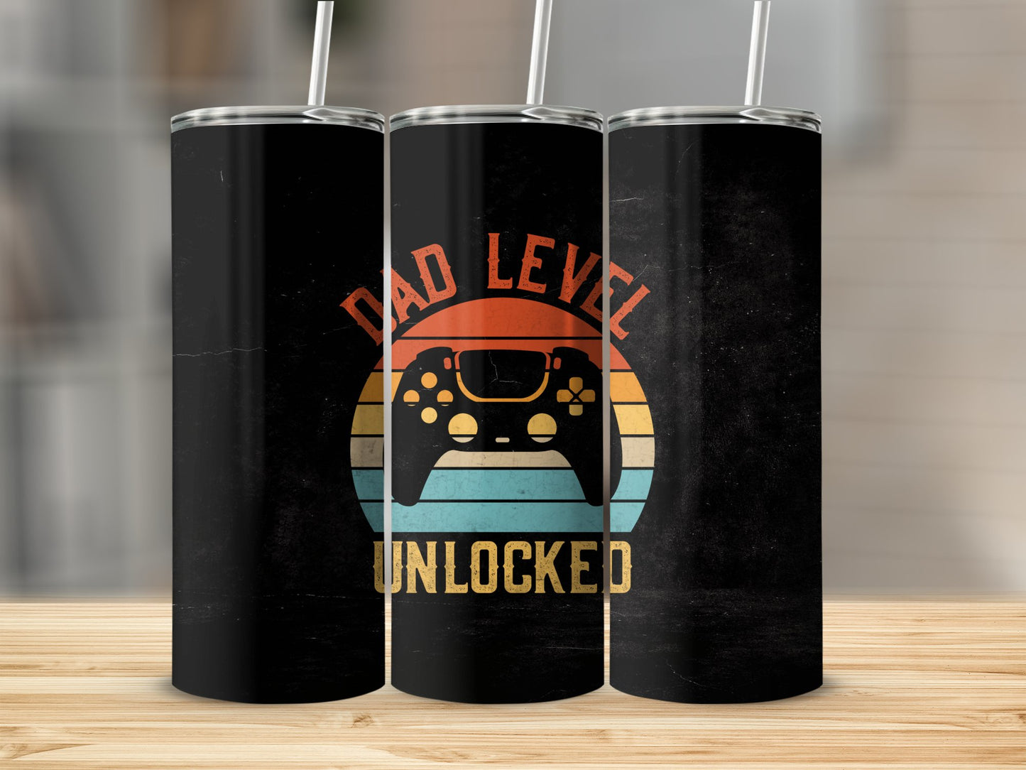 Dad Level Unlocked Stainless Steel Tumbler
