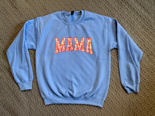 Mama (blue) crewneck sweater