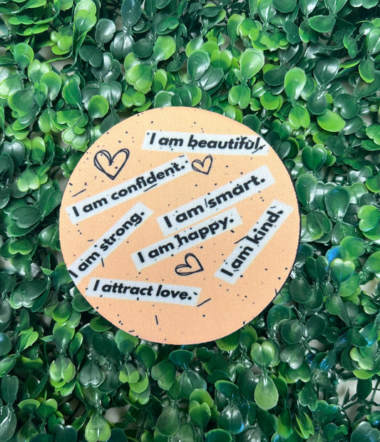 Daily Affirmations Full Size Coaster