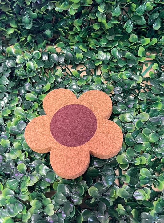 Flower Shaped Cork Coasters