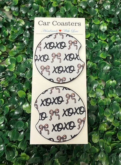 XoXo Bows Car Cup Coasters