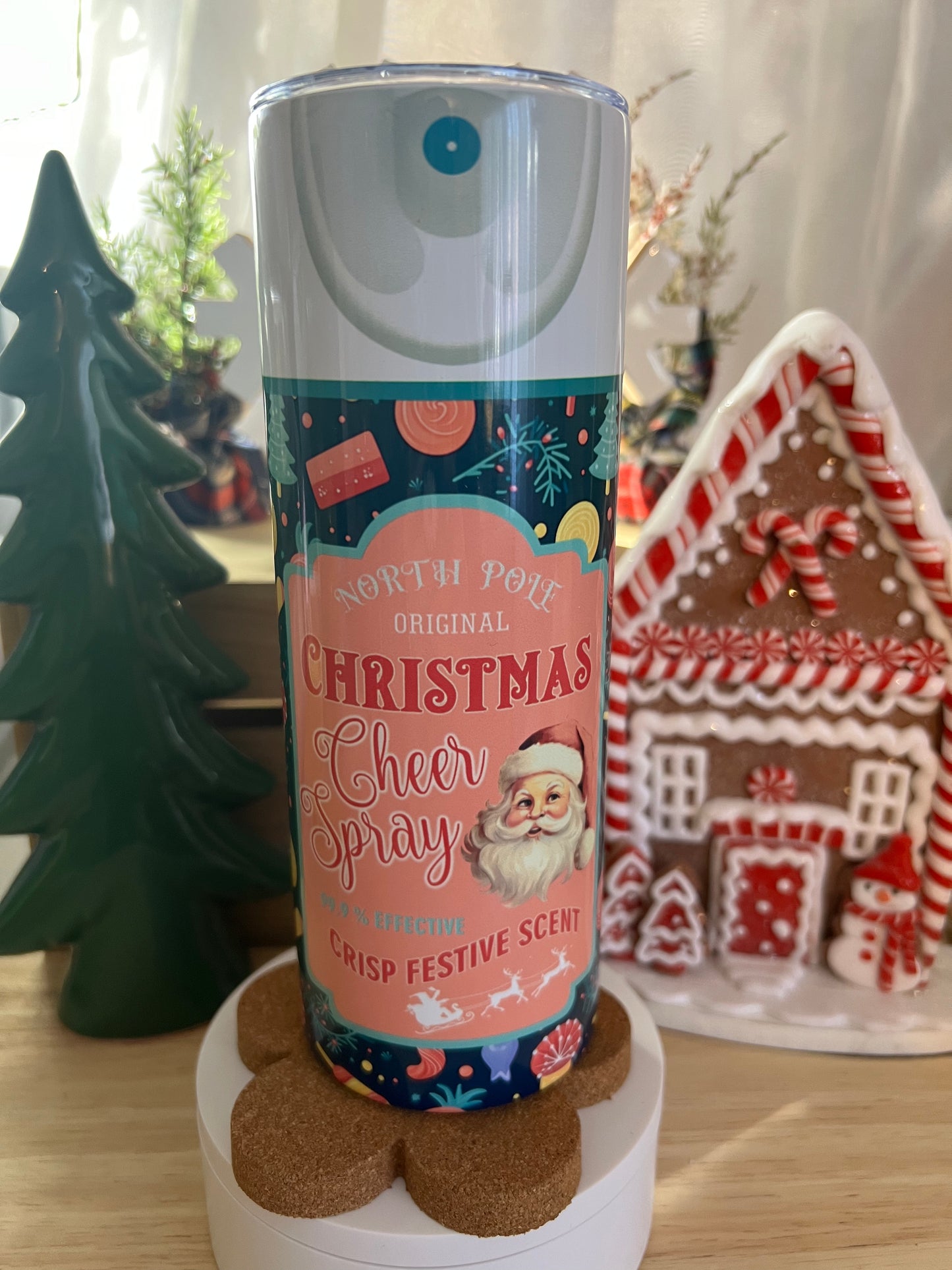 Christmas Cheer Spray Stainless Steel Tumbler