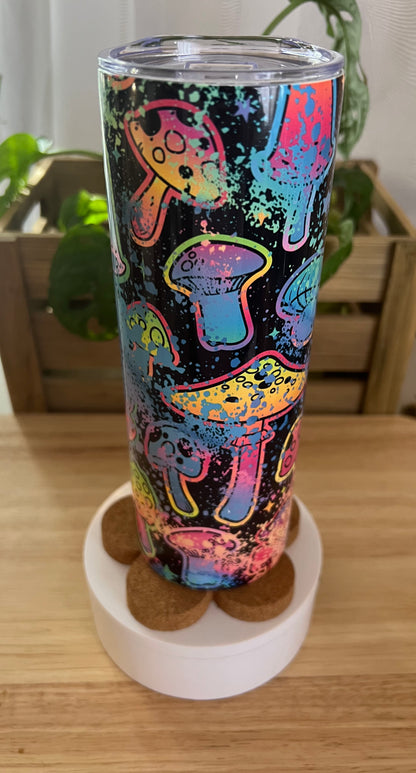 Neon Mushroom Stainless steel Tumbler