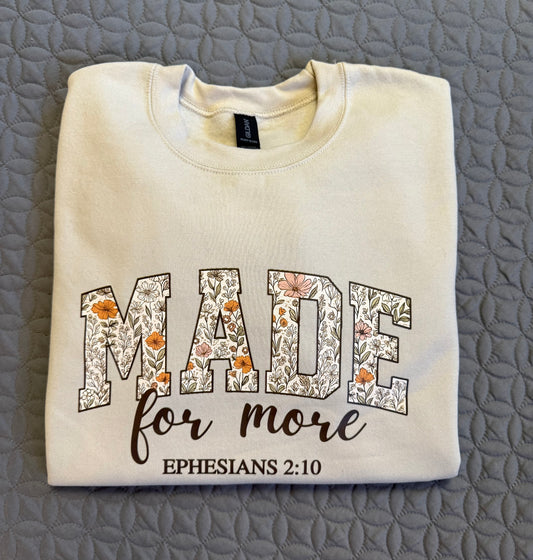Made for more crewneck sweater