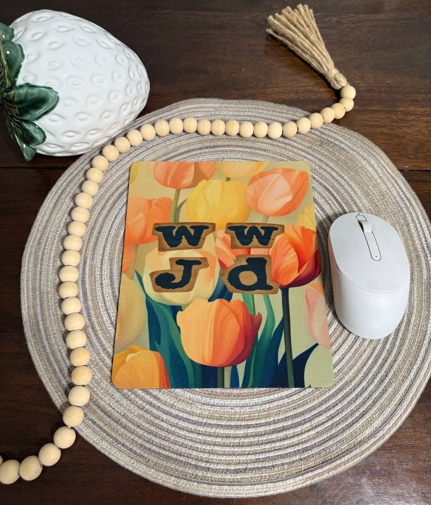 WWJD mouse pad