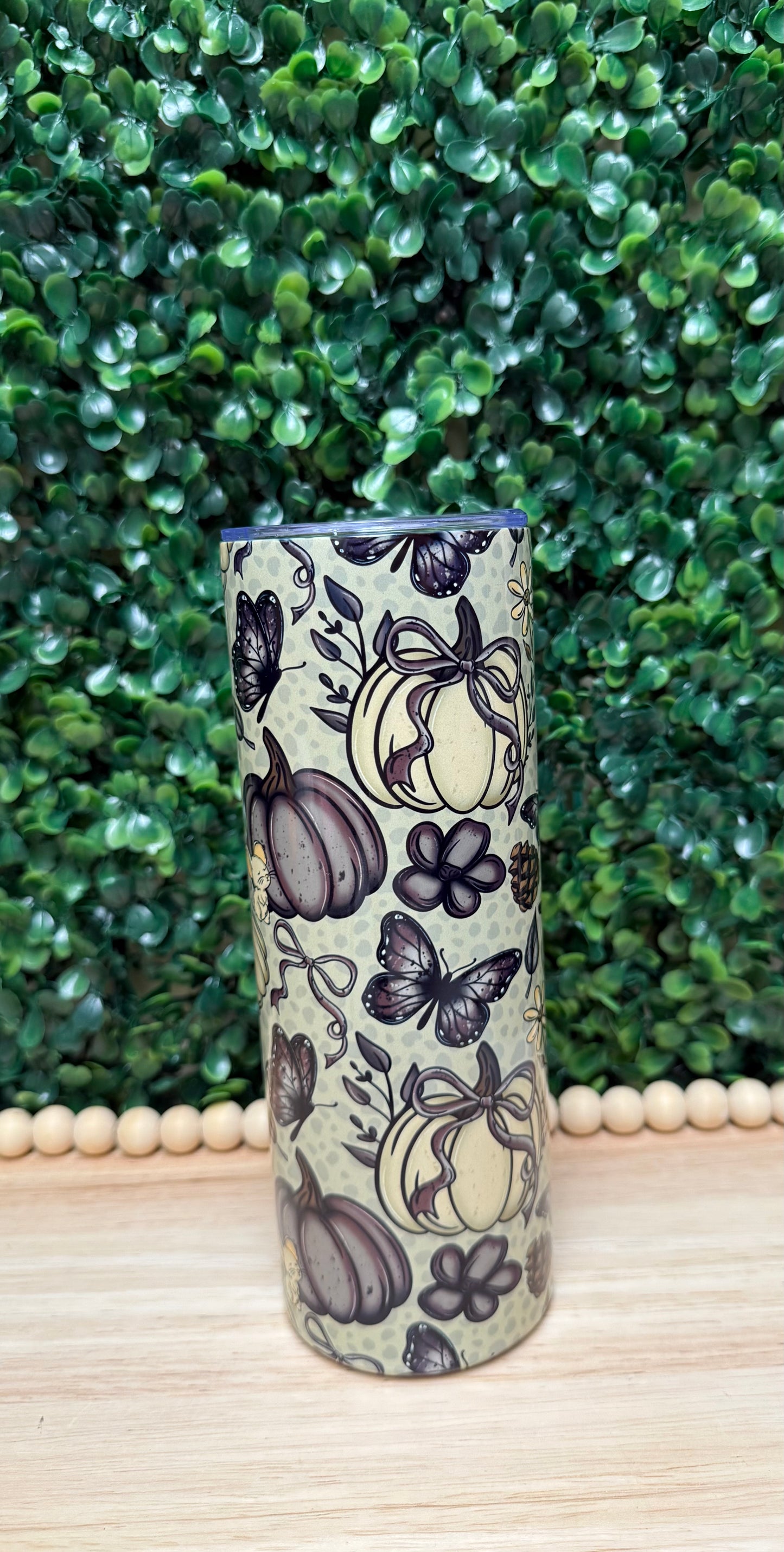 Dark cottage core fall stainless steel tumbler