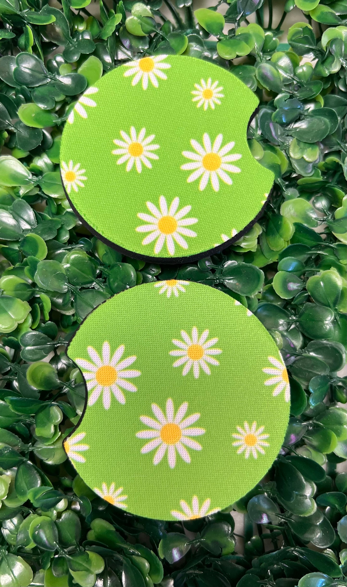 Daisies Car Cup Coasters