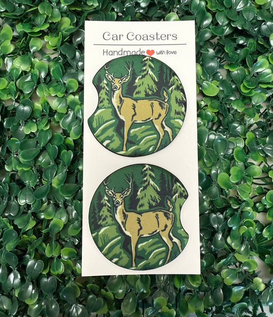 Buck car cup coasters