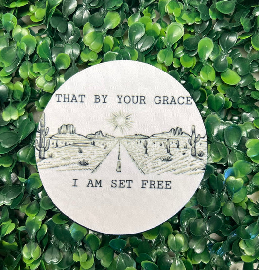 I am Set Free Full Size Coaster