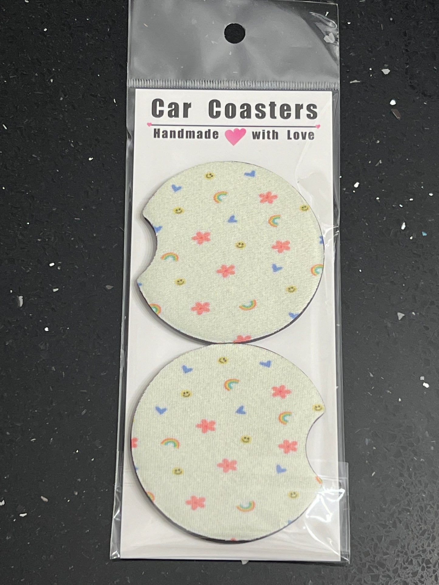 Small Smiles Car Cup Coasters