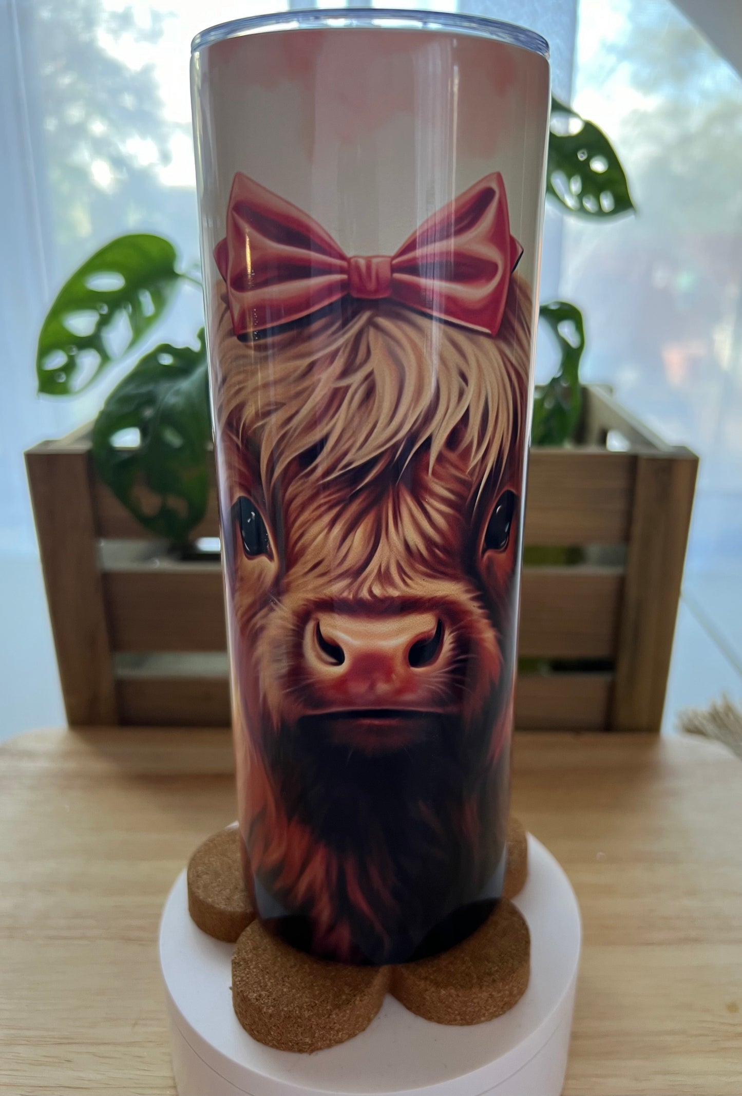 Valentine Highland Cow Stainless Steel Tumbler