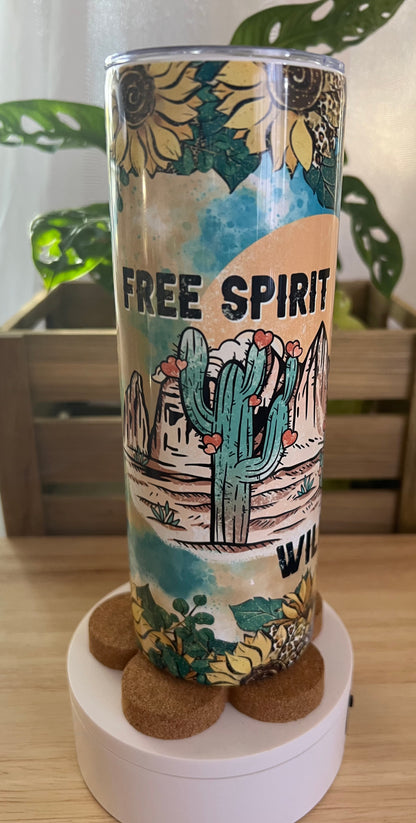 Free Spirit Wild Heart Stainless Steel Tumbler