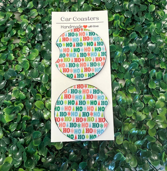 Ho Ho Ho  car cup coasters