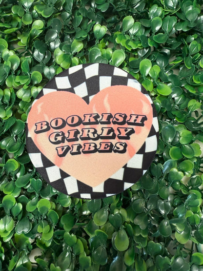 Bookish Girly Vibes Full Size Coaster