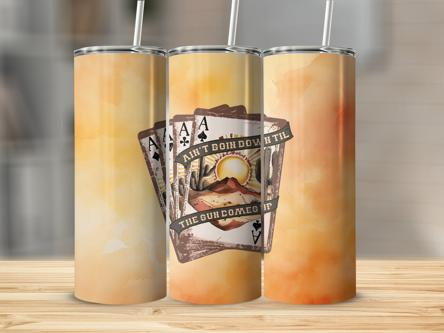 Ain't Goin Down Til' The Sun Comes Up Stainless Steel Tumbler