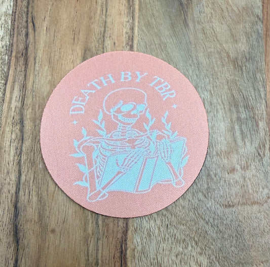 Death by TBR  drink coaster