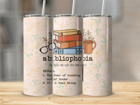 Bibliophobia Stainless Steel Tumbler