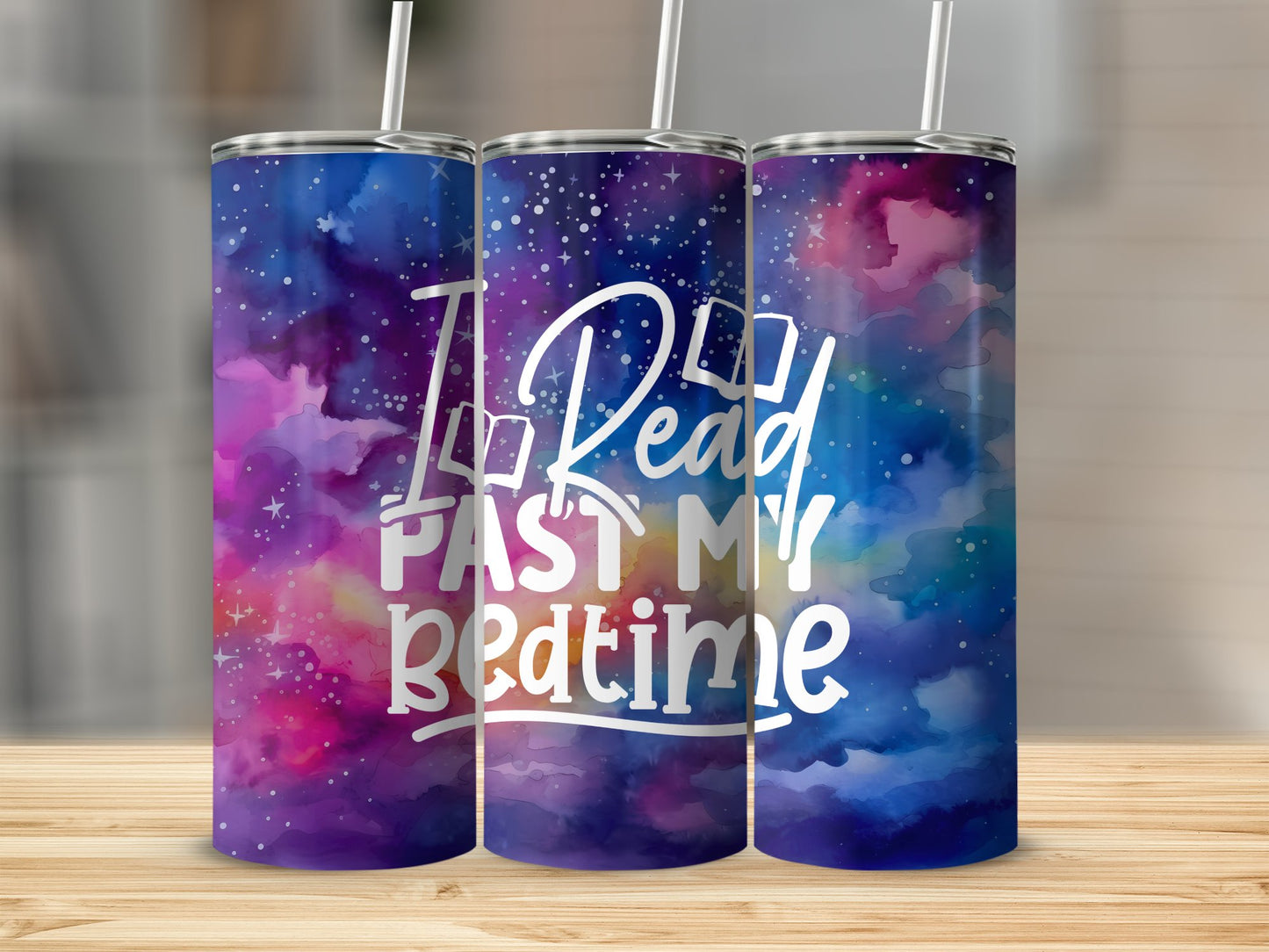 I Read Past my Bedtime Stainless Steel Tumbler