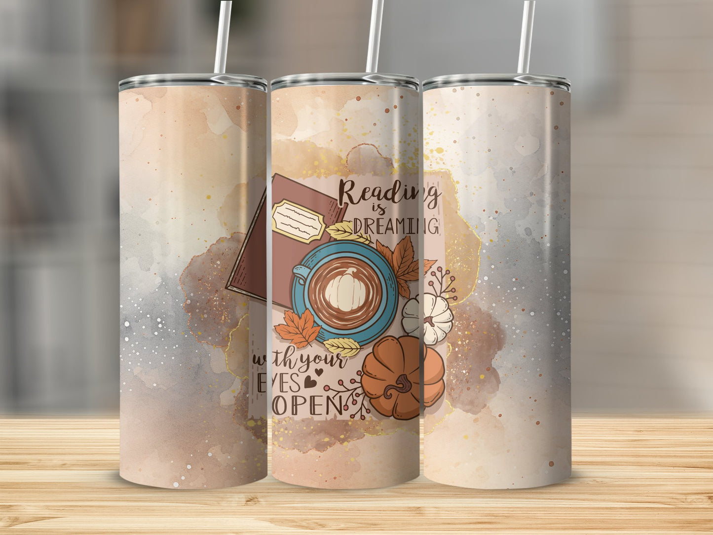 Reading is dreaming with your eyes Open Stainless Steel Tumbler