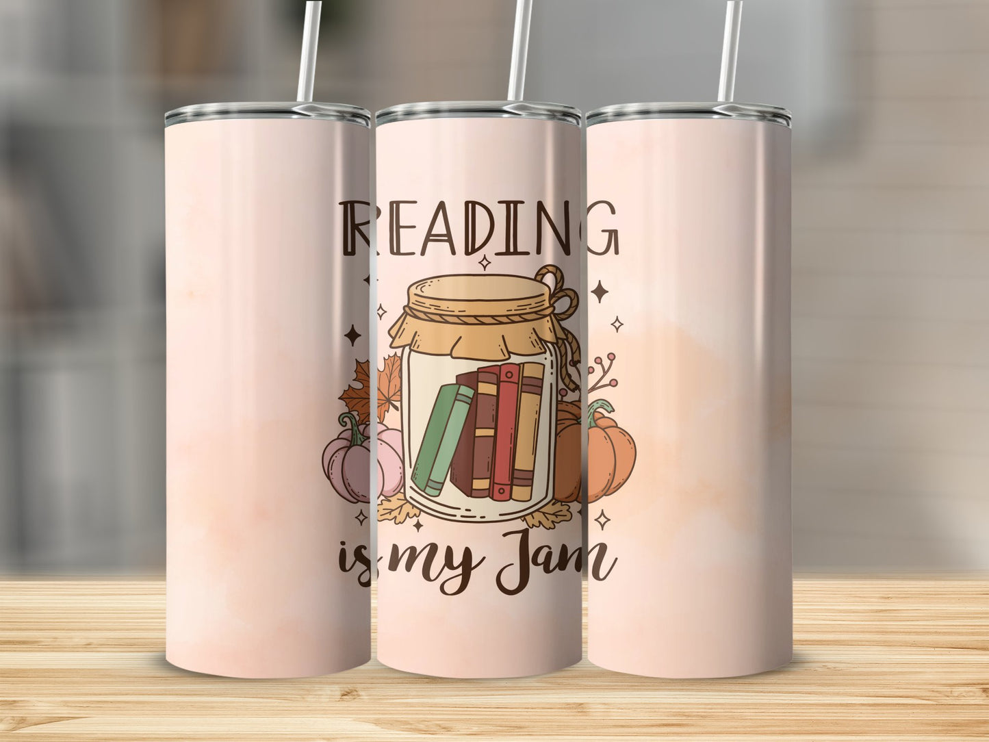 Reading is my Jam Stainless Steel Tumbler