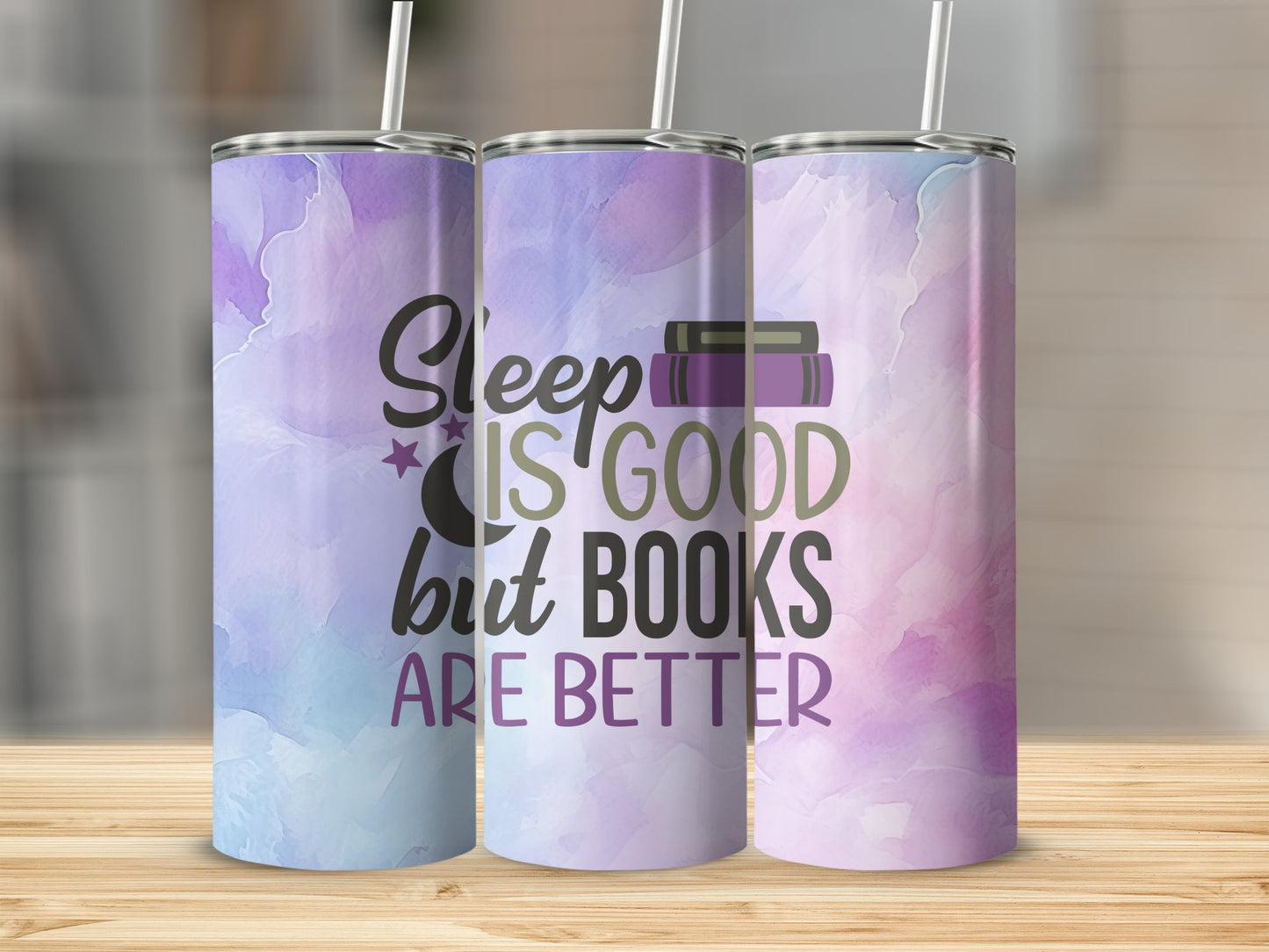 Sleep is Good but Books are Better Stainless Steel Tumbler