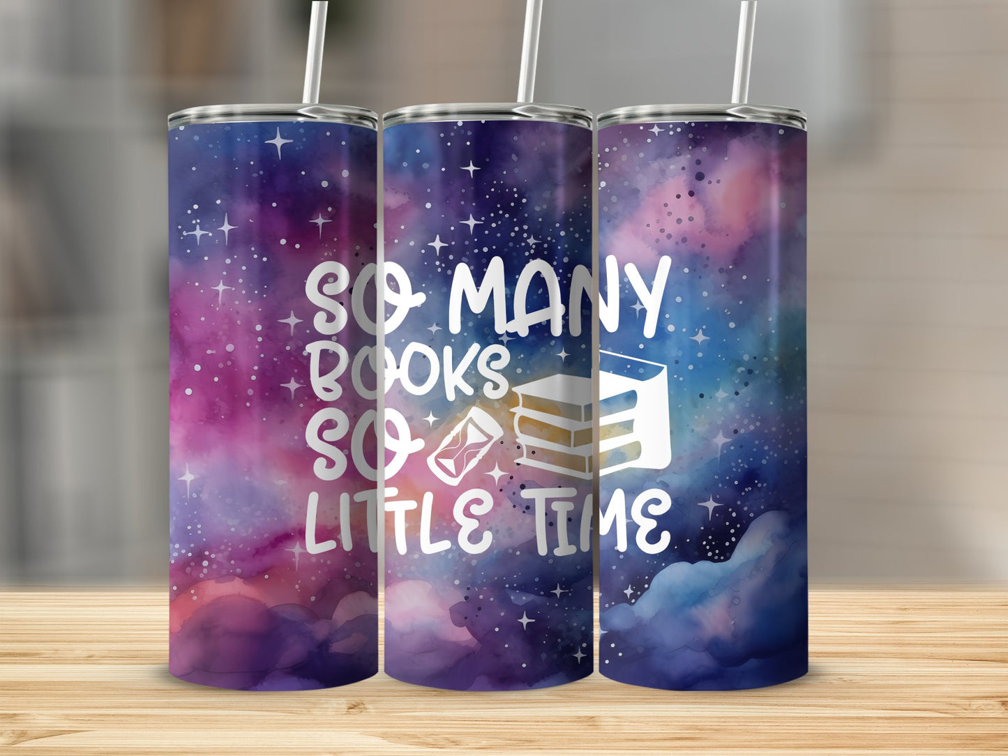 So many Books so Little Time Stainless Steel Tumbler