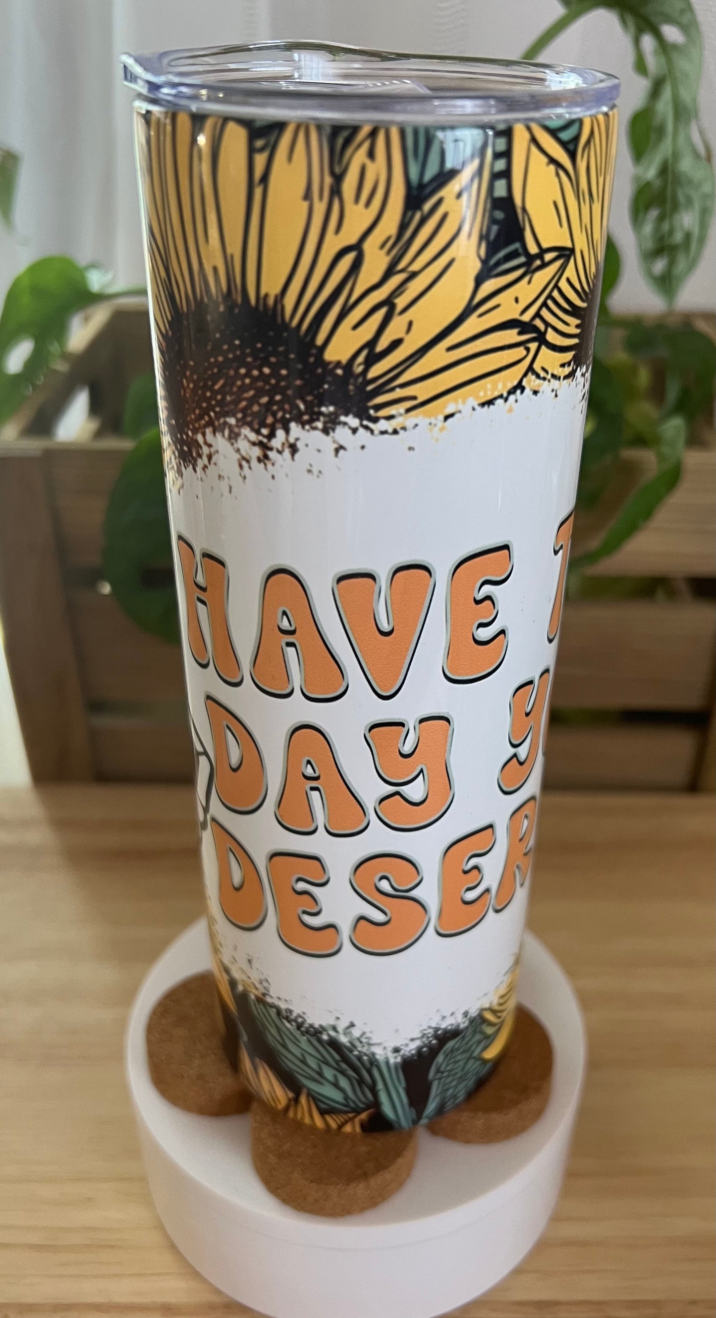 Have the Day You Deserve Stainless Steel Tumbler