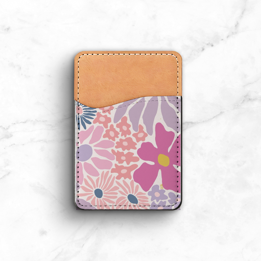 Wavy Flowers Phone Case Wallet