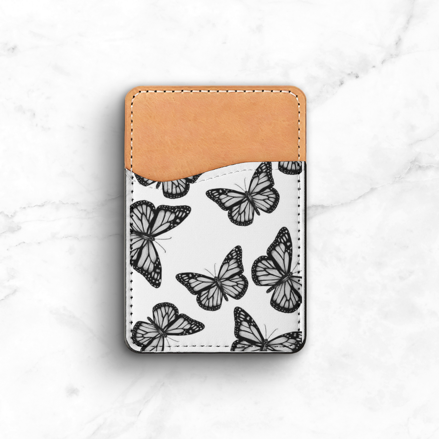 Black & White Butterflies Phone Case Wallet