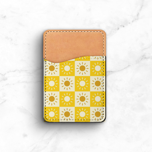Checkered Sunshine Phone Case Wallet