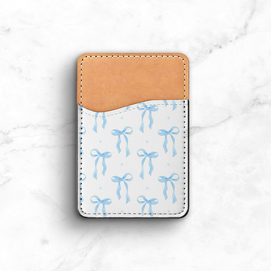 Baby blue Bows Phone Case Wallet