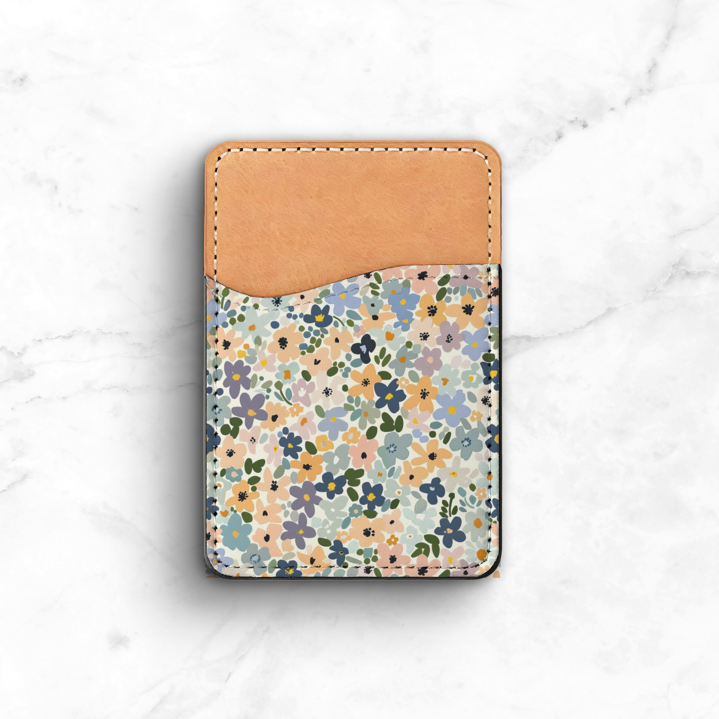 Floral Blues Phone Case Wallet