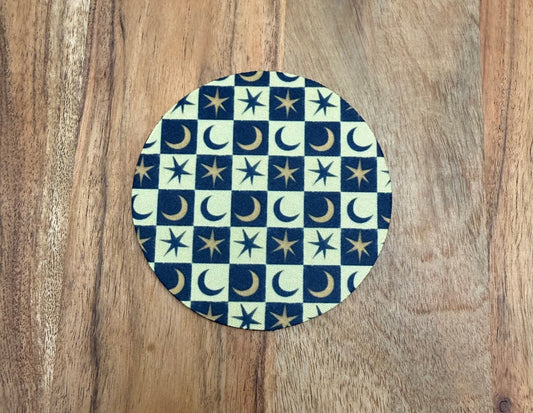 Stars & moon drink coaster