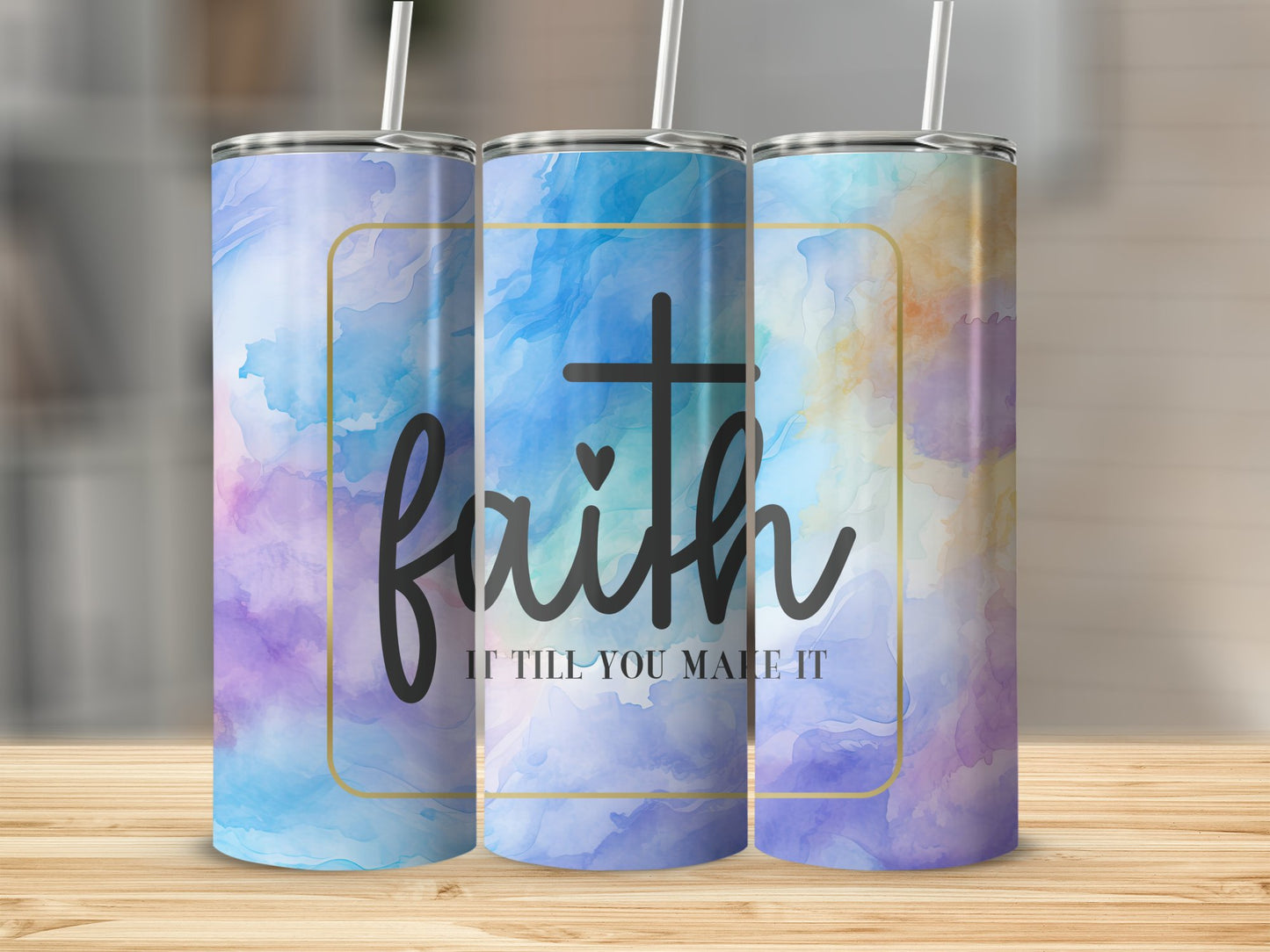 Faith it Till You Make it Stainless Steel Tumbler