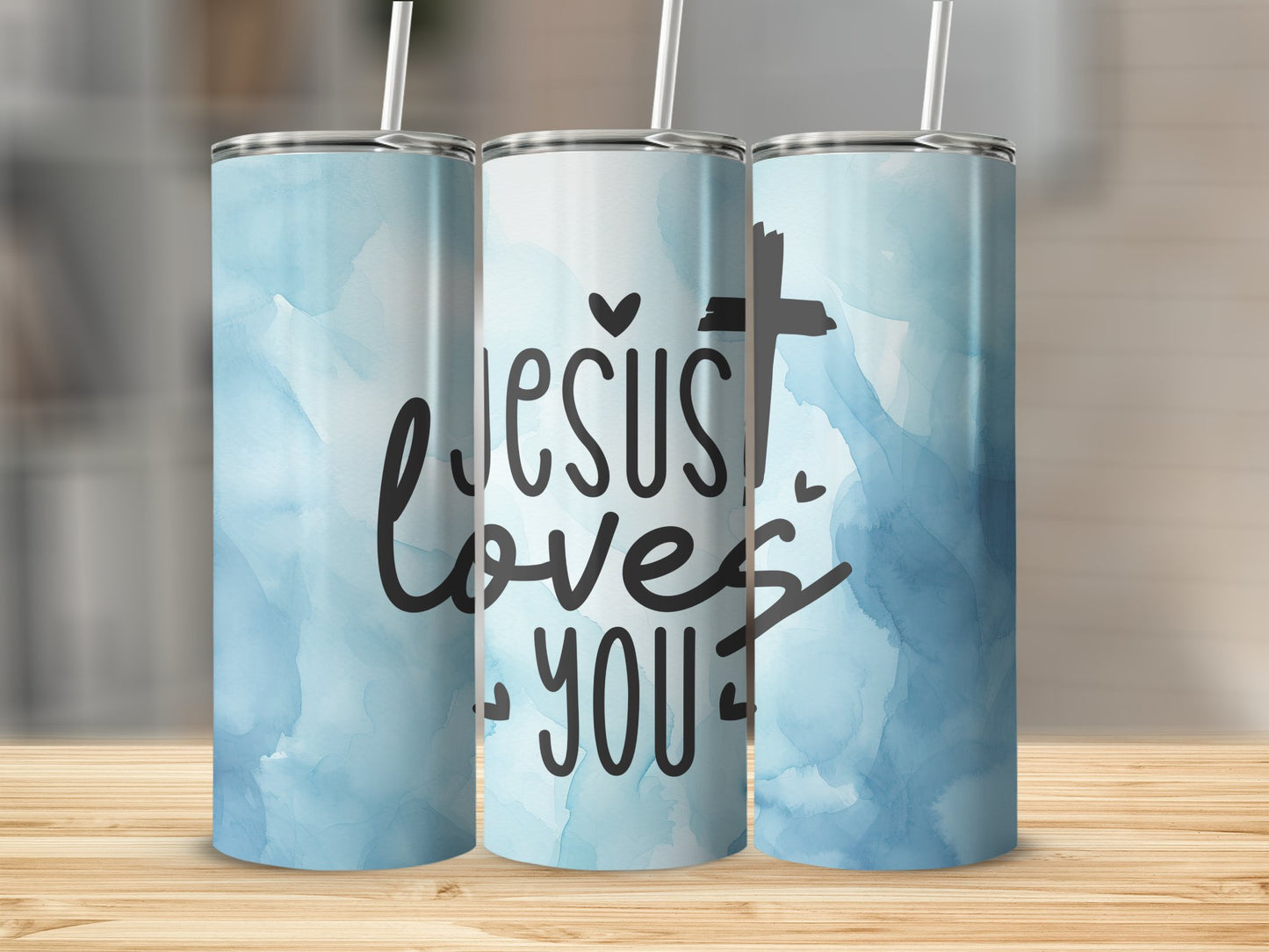 Jesus Loves You Stainless Steel Tumbler