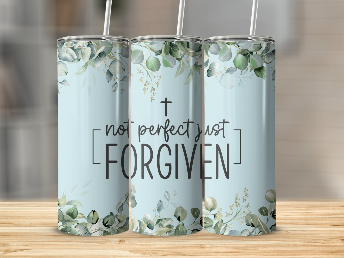 Not Perfect Just Forgiven Stainless Steel Tumbler