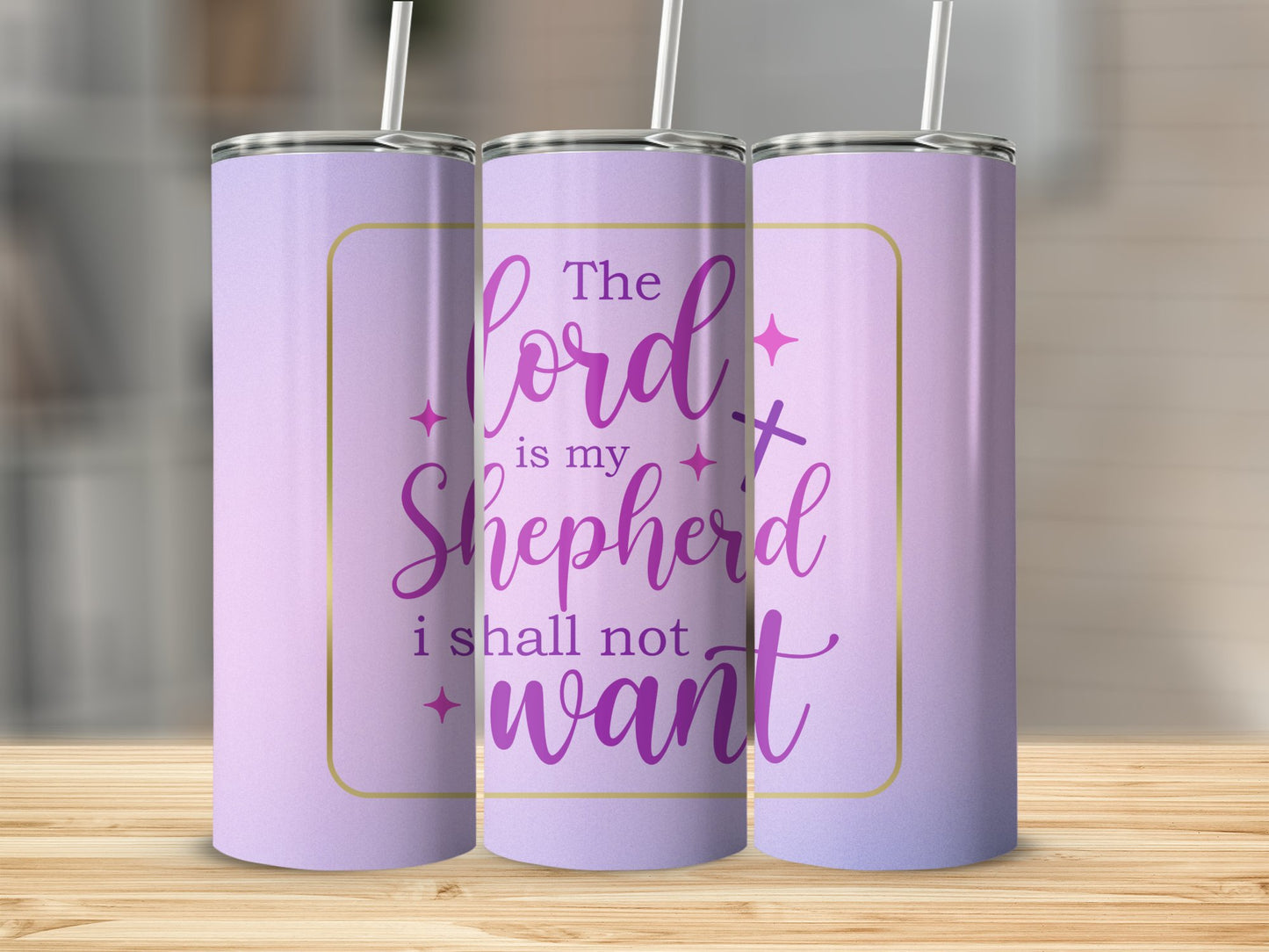 The Lord is my Shepherd Stainless Steel Tumbler