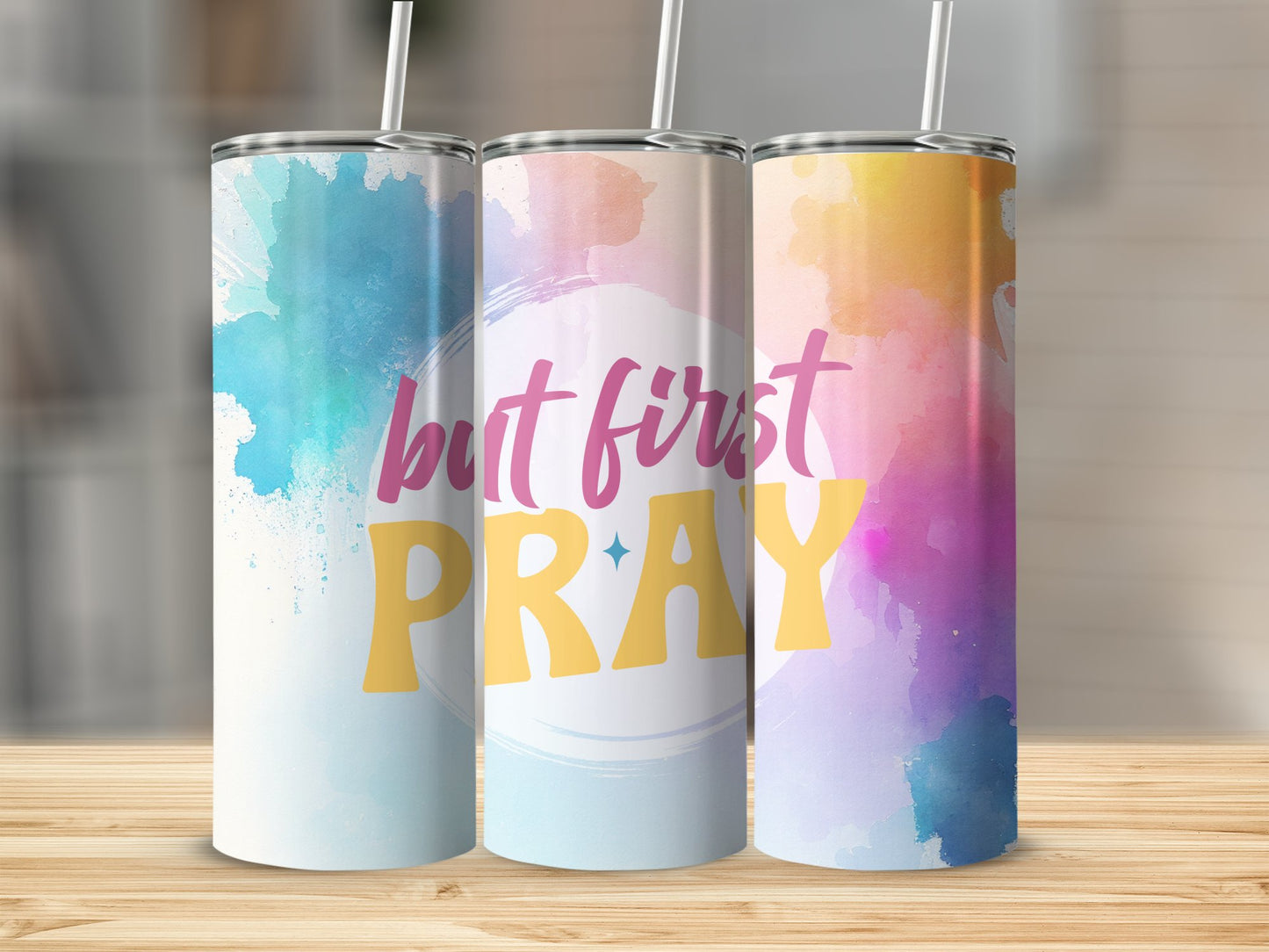 But First Pray Stainless Steel Tumbler