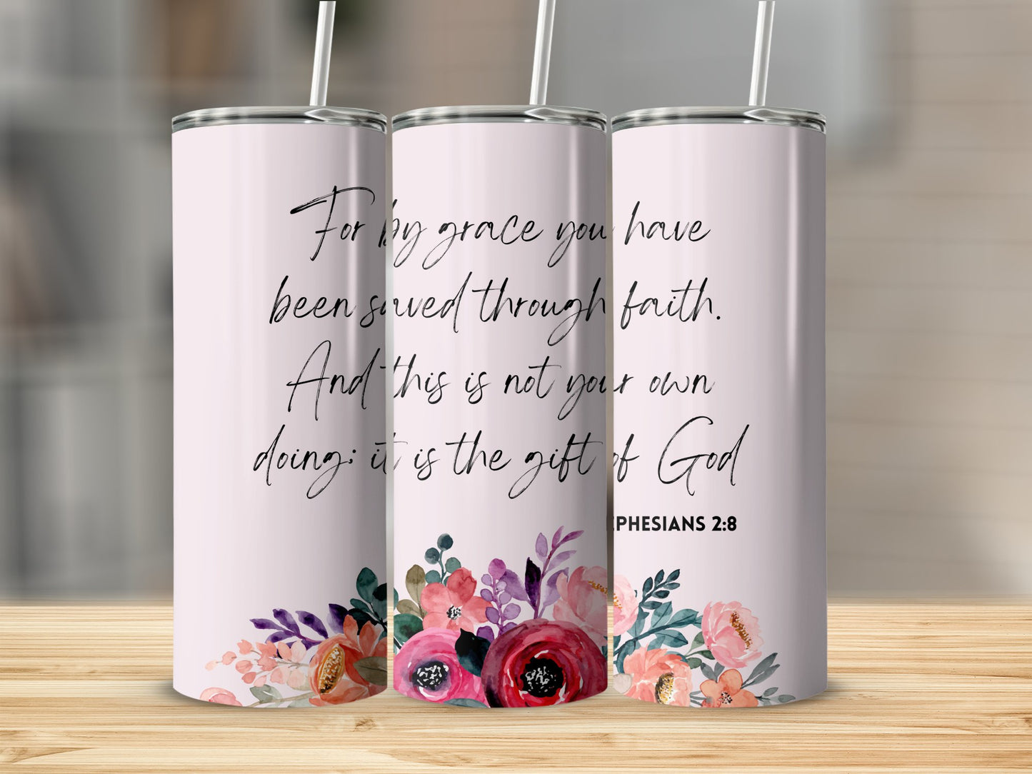 Saved by Grace Stainless Steel Tumbler