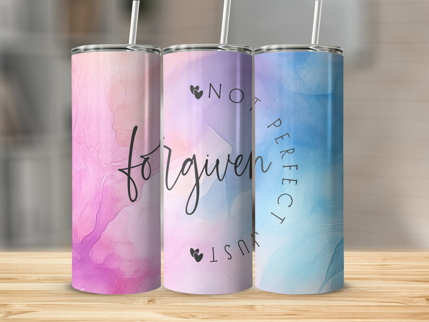 Not Perfect, Just Forgiven Stainless Steel Tumbler