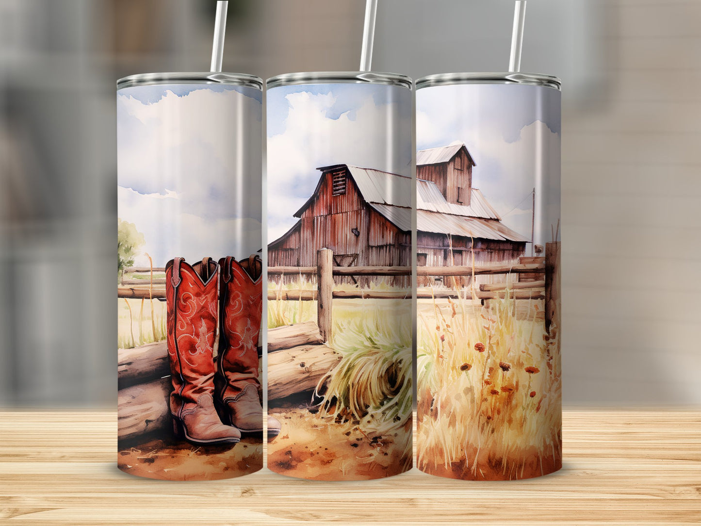 Country Barn Stainless Steel Tumbler