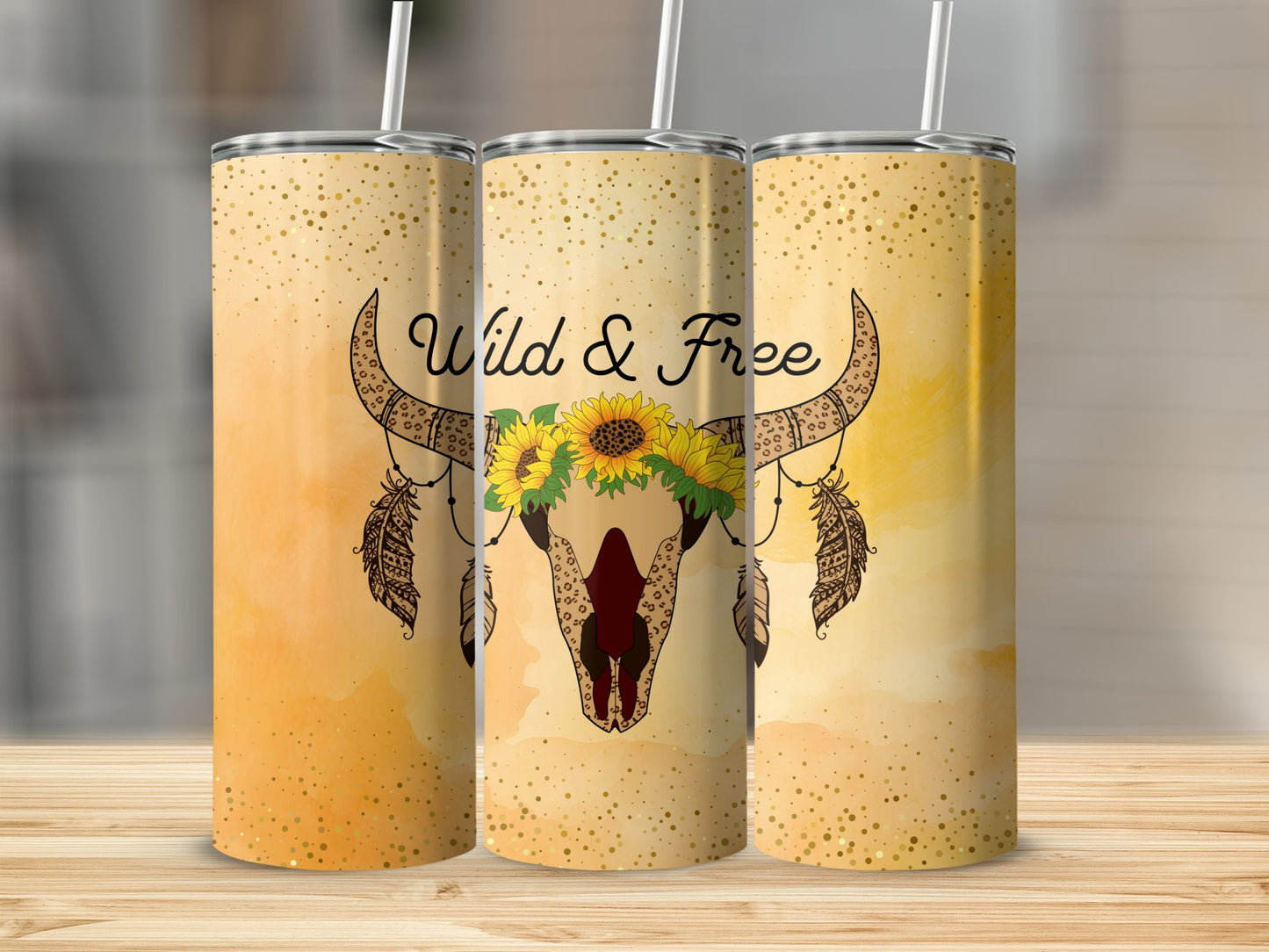 Cowgirl Wild & Free Stainless Steel Tumbler