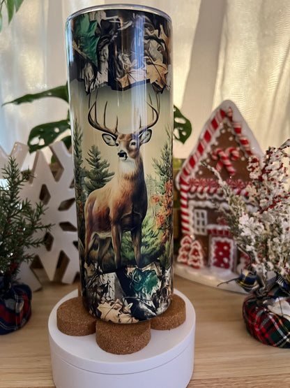 Camo/Buck Stainless Steel Tumbler